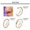 1 adet cerrahi çelik burun halkası yuvarlak çember C/L şekli burun piercing damızlık Tragus kulak kıkırdak Helix piercing Oreja göbek takısı