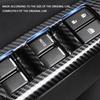 4Pcs Carbon Fiber Car Door Armrest Window Lift Panel Cover Sticker Trim for Isuzu D-Max Dmax 2021 2022 2023 LHD Accessories