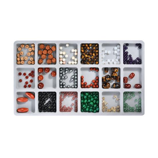 Bead Design Board DIY Jewelry Making Tray Flocked Bead Organizer