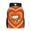 Darwins Heart Backpack with Pocket Student Hiking Travel Amazings Gumballs Daypack for Men Women Laptop Computer Canvas Bags