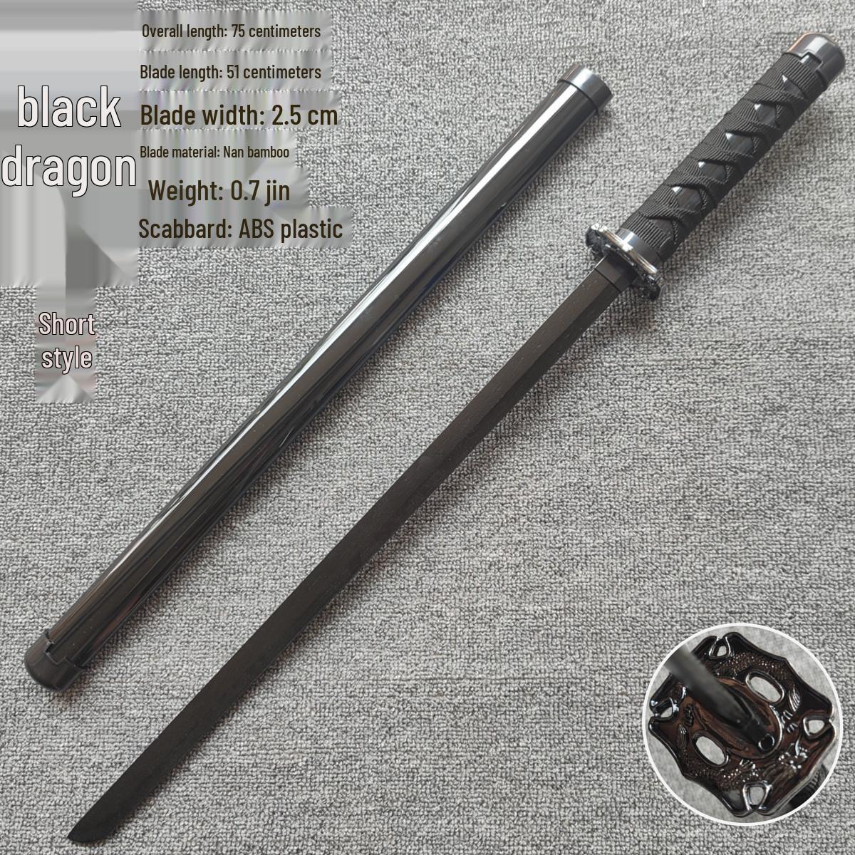 

Бамбуковый и деревянный самурайский тренировочный меч с ножнами - Тан горизонтальный аниме клинок