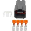 4 Pin Car Ox/y-gen Sen/;SOR wat/erp/;ro/ofW Connector with Terminal 7222–6244–40 & 7123-6244-40, DJ70453A-6.3-11/21 4P(Male Female Plug,5 Sets)