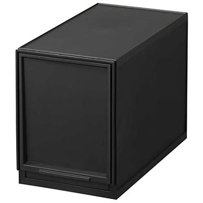 Sanka Modular Case, Freely Combinable Drawer Storage Case, Slim L, Black. Customize Your Storage To Fit Your Lifestyle. Smooth Sliding Drawers with a