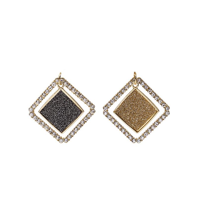 

Engood 50Pcs Rhinestone Square Button Sewing Trim & Embellishments Craft Buckles for DIY Jewelry Earring or Necklace Pendants