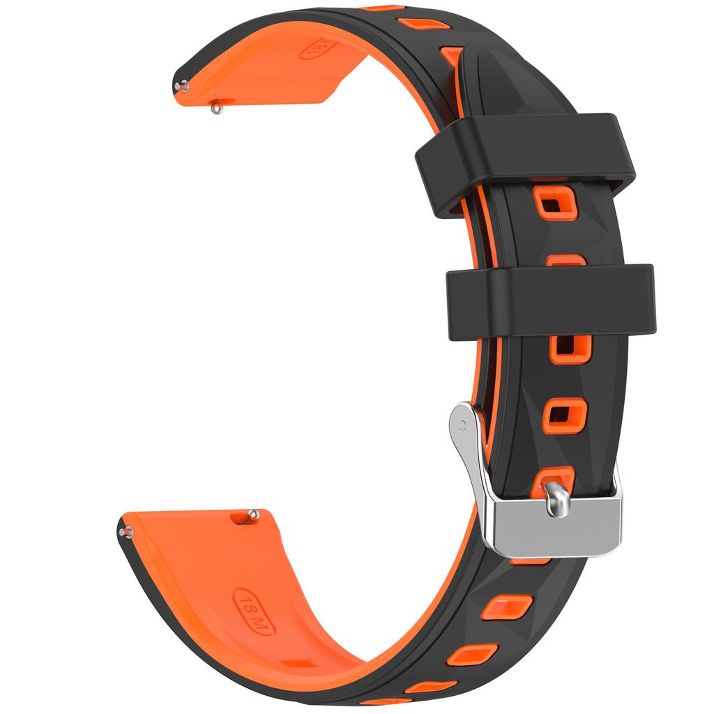 18mm Silikonarmband mit Musterdesign für Huawei Watch GT 6 / 5 / 4 41mm / Garmin Venu 3S Verstellbares Uhrenarmband