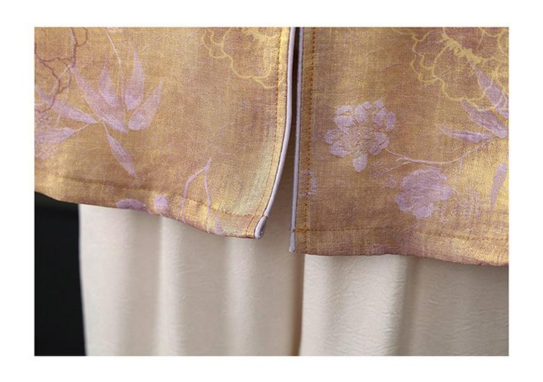 Fashionable Chinese Style Spring/Summer Jacket for Middle-aged and Elderly Women - 2026 Three-Quarter Sleeve Top