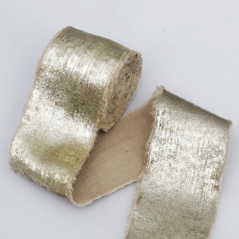 

40mm Ribbon Lace 5m Roll Hot Stamping for Gift Wrap Wedding Festival Party Decorative Crafts And Vintage Embroidery 40mm шампанского