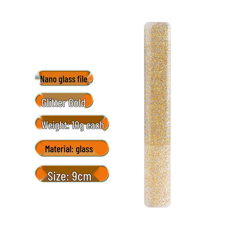 In Stock Glass Nail File - Polishing, Grinding & Shining Tool for Manicures