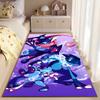 Greninja printed non-slip flannel carpet, machine washable, soft, for living room and bedroom home use