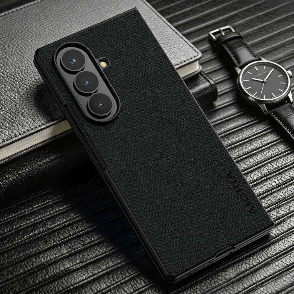 Case for Samsung Galaxy Z Fold 8 Fold8 Ultra 7 6 5 4 3 Luxury Textile Leather Phone Cover for Samsung Galaxy Z Fold 8 Case Capa