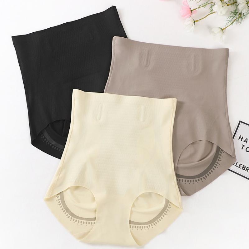 Nahtlose High-Waist Bauchweg-Slips für Damen zur Reduzierung des Bauches, stark hüfthebend, Taille, Postpartale Körperformungshose