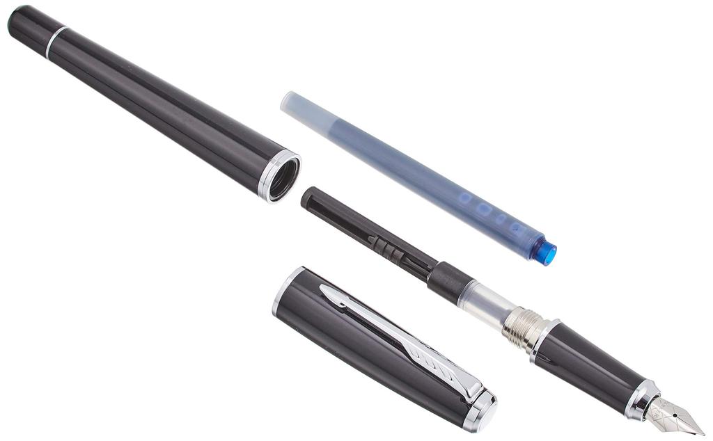 Parker Fountain Pen F Fine Nib Urban Black Cab CT 1975480 Officially Imported Dual-Use,