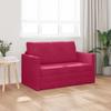 Sleeper Sofa Burgundy Red 124 X 71 X 78 Cm Velvet
