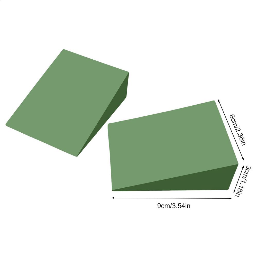 

2pcs Yoga Wedge Blocks EVA Foam Yoga Wedge Stretch Slant Boards Exercise Yoga Block Pilates Wedge Squats Fitness Accessories зелений