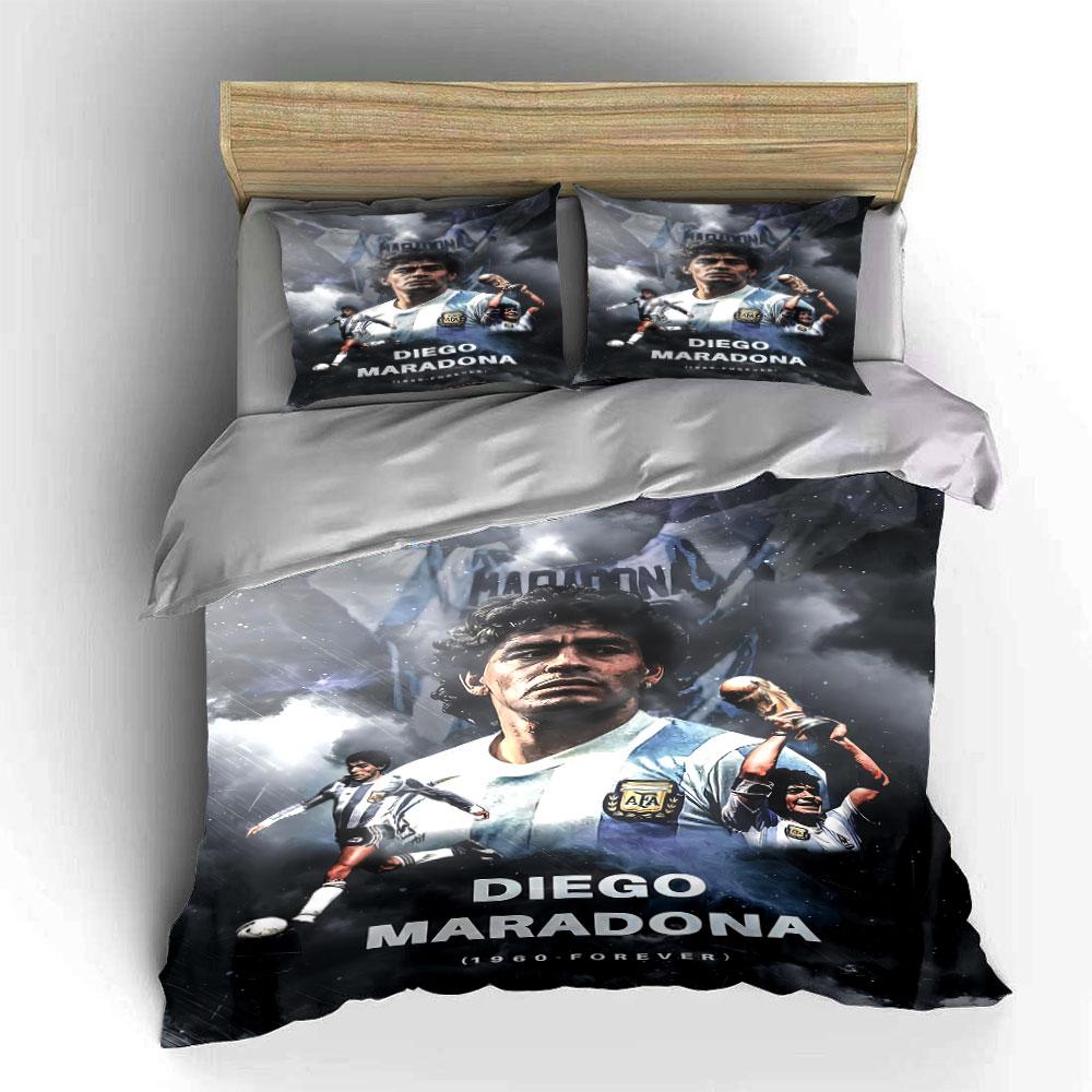 Sportsman Diego Maradona Imagery. Bedding Sets Duvet Cover Sets Duvet Covers Pillowcases(1 * Duvet Cover 2 * Pillowcases, Without Duvet Insert)