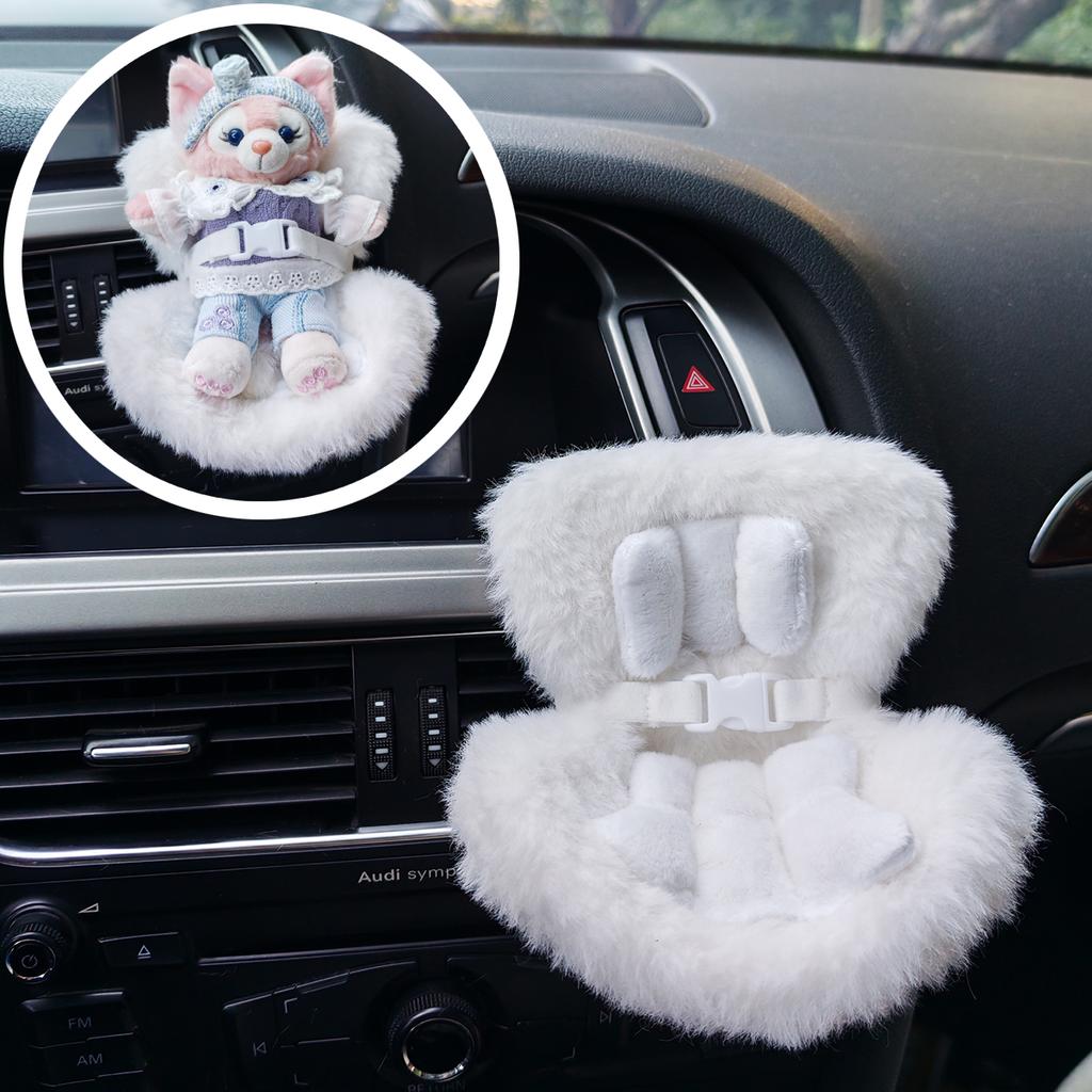 Doll Seat Ornament Accessorie Sofa Seat Desktop Seat Ornament Cute Plush Chair Ornament Desktop Car Dual-use Cute Car Air Outlet