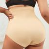 Plus Size Women High Stretch Brief Abdomen Shaping Underwear Sexy Lace Butt Lifter Soft Panties High Waist Shapewear Lingerie