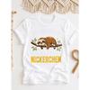 Women's Cute Sloth Graphic Tee Short Sleeve Crew Neck Soft Cotton Casual Top for Daily Wear
