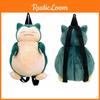 Cute Poke-mon Kabigon Backpack For Kids, Snorlax Stuffed Plush Doll Bag