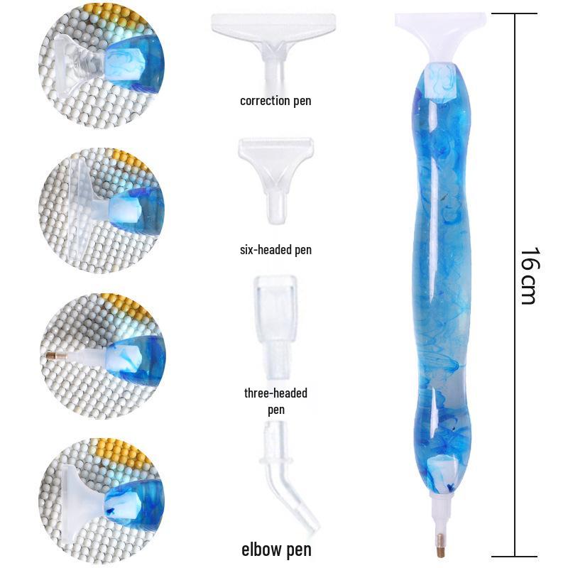 Dual-Head Resin Pen Set for 5D Diamond Painting - DIY Craft Tool