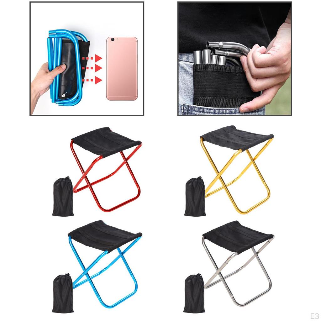 Taburete Plegable para Exteriores, Silla Multifuncional Portátil de Gama Alta, Ligero y Fácil de Transportar