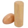 2KS Dřevěné vajíčko chrastítko Přírodní Bezpečné Hudební Ruční Perkusní Nástrojová Sada pro Děti