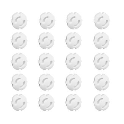 20Pcs  Power Socket Outlet Protective Covers Safety Electrical Power Socket Wall Cover Protectors