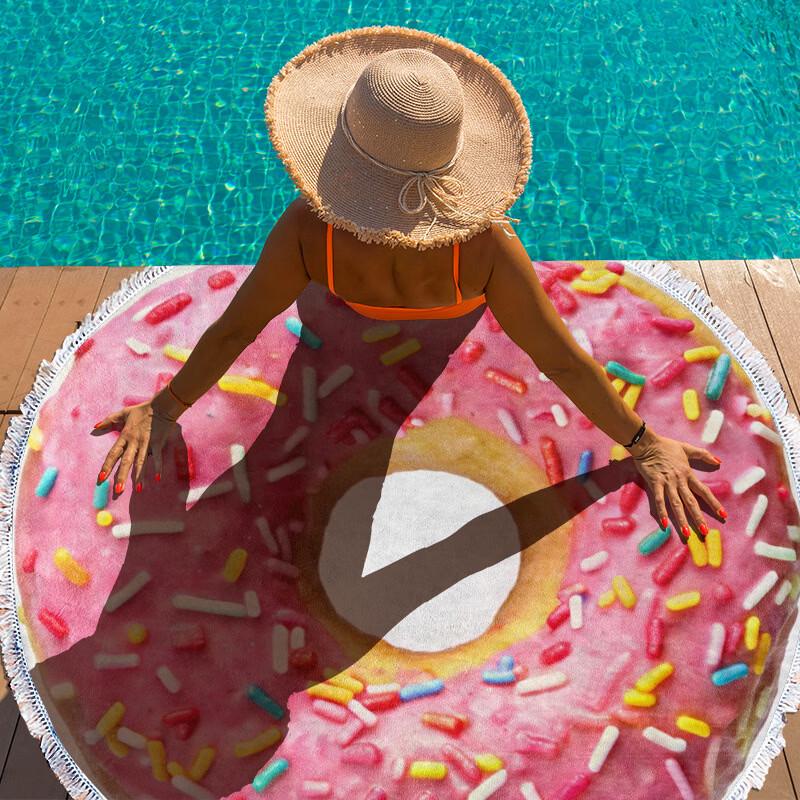 Printed Absorbent Beach Towel