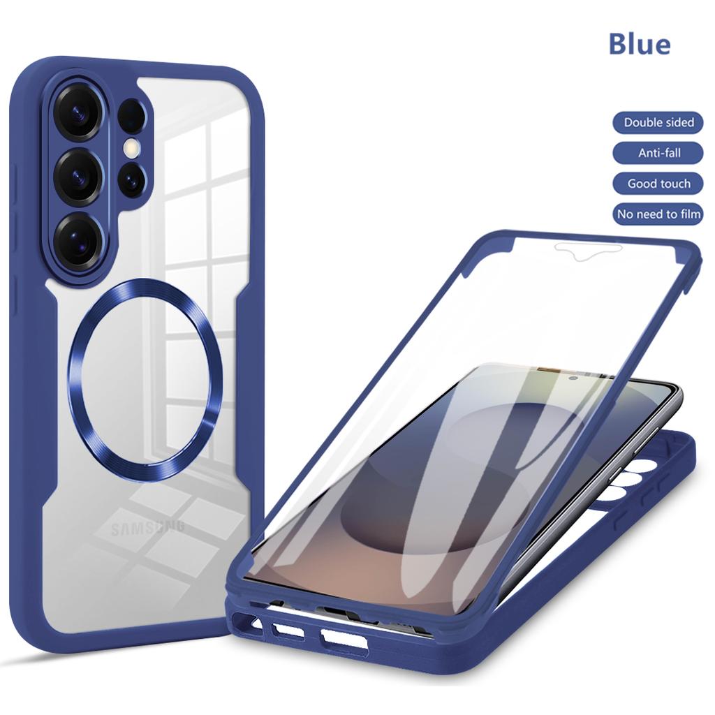 Clear 360 Full Wrap For Magsafe Case for Samsung Galaxy S26 S25 S24 S23 S22 S21 Ultra FE Plus A16 A26 A56 A07 Phone Cover Bumper