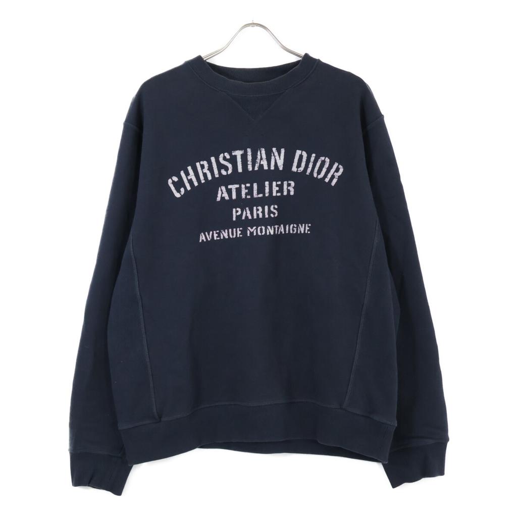 DIOR Navy 043J655A0531 Atelier Cotton Sweatshirt tops XL NavyUsed