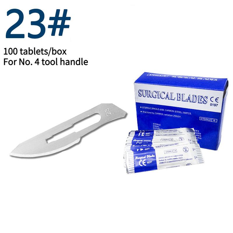 100Pcs/Box Sterile Surgical Scalpel Blades, Carbon Steel  - For Dental Procedures, Sculpting, Beauty, Phone Repair & Diy Crafts