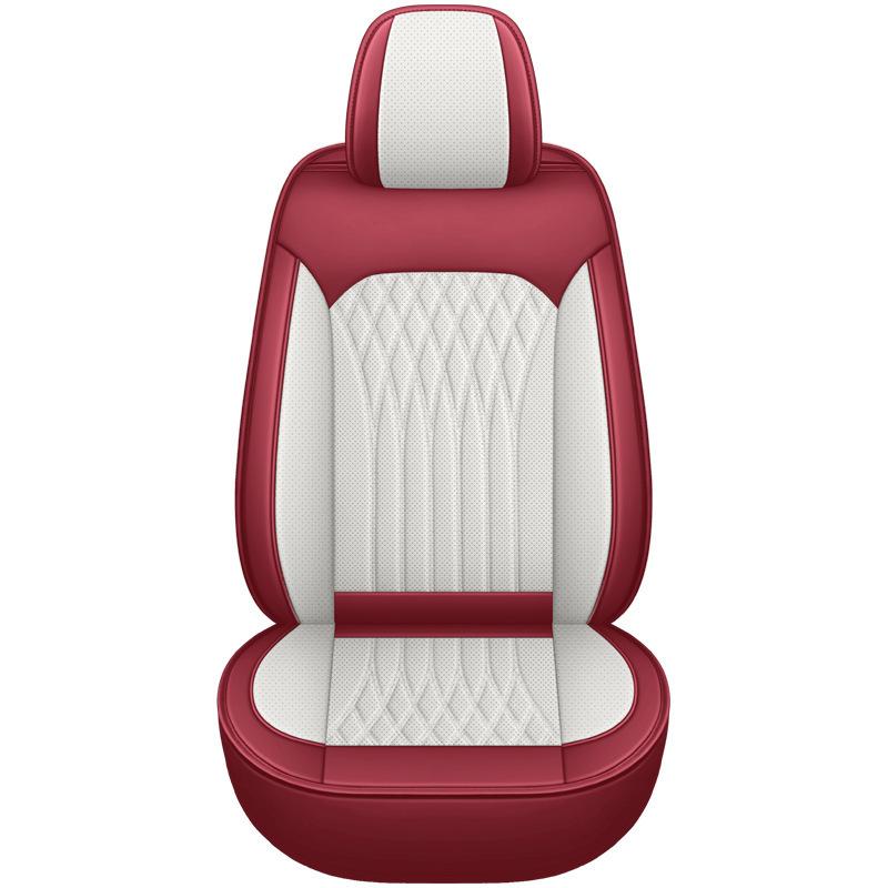 New Luxury Universal Car Seat Cover Full Set PU Leather 1 Seat Front Seat Cushion