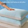 Summer Cool Pillow Washable 3D Texture Pillow with Mesh Border Breathable Cooling Pillow for Deep Sleep Home Bedroom Dormitory