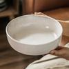 Retro Style Straight Body Large Bowl Round Ceramic Bowl Bowl Household Large Vegetable Bowl Soup Bowl Tableware Salad Bowl