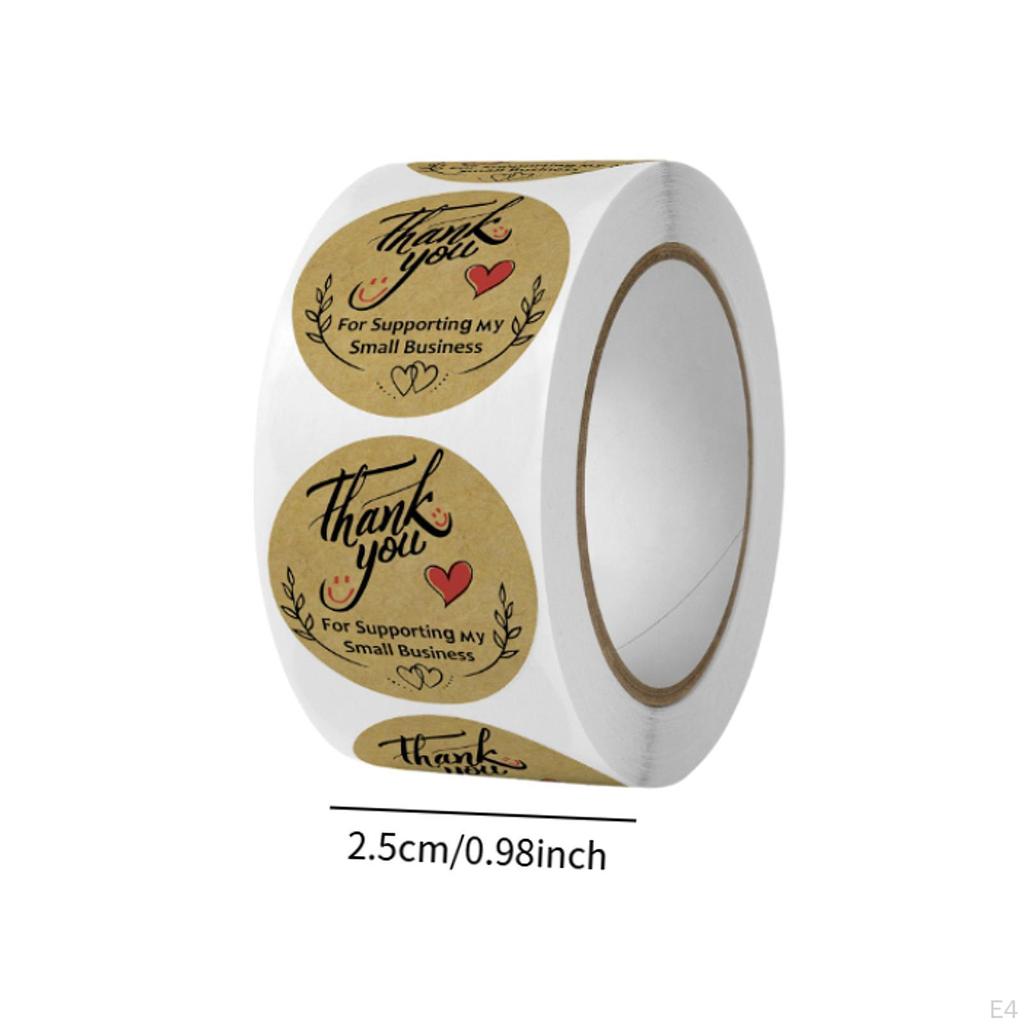 Dankeschön Aufkleber Geschäftspapieranhänger Umschlag Rund Siegel