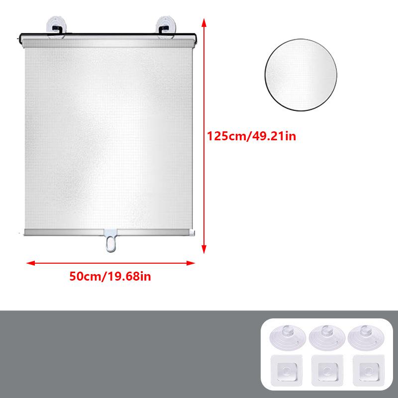 

1 шт. автомобильный солнцезащитный рулонный затемняющий жалюзи солнцезащитный козырек на присоске жалюзи для окна автомобиля в офисе