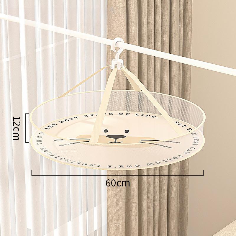 Подвесная корзина для белья против деформации 2 слоя сетка сушилка для одежды бытовая складная стойка свитер блузка носки 60cm белый 849₽