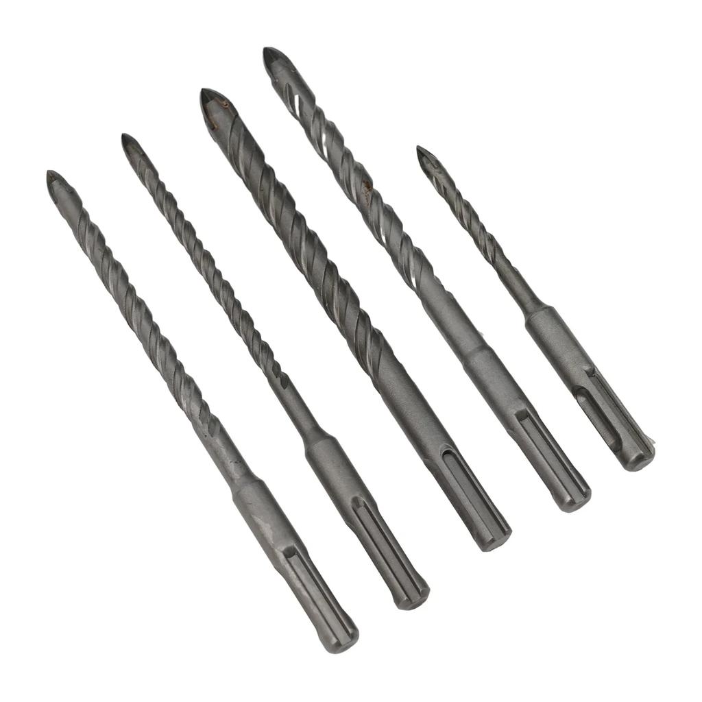 5pcs Tile Porcelain Drill Bit For SDS Carbide Drill Drilling For Ceramic Stone Carbide Drill Tile Porcelain Triangula Drill Bit