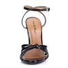 14/15cm Extra Hoher Absatz Übergröße Crossdresser Damen Sandalen Schwarz/Rot Farbstil Essentielle High Heels Sexy Tanz & Cosplay