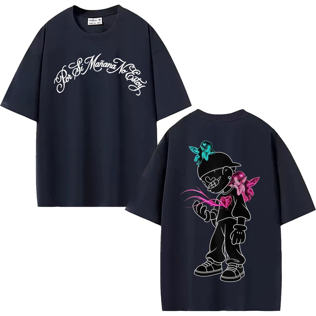 Rapper Omar Courtz Porsi Manana No Estoy Tour 2026 Album T ShirtsUnisex Fashion Aesthetic 100% Cotton T-shirt Streetwear