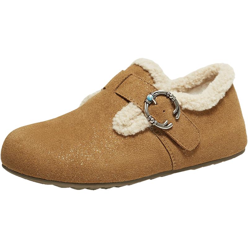 TATA Women s Retro Buckle Platform Mules EU 36