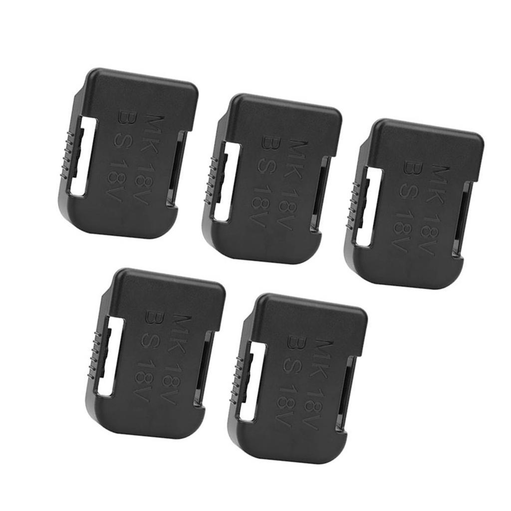 5Pcs Lithium Battery Storage Rack Shelf Bracket Belt Slot for Makita 18V Fixing Devices