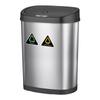 Ninestars Sensor Trash Can with Automatic Motion, 42L, Stainless Steel [Officially Imported from Japan] DZT-42-22R