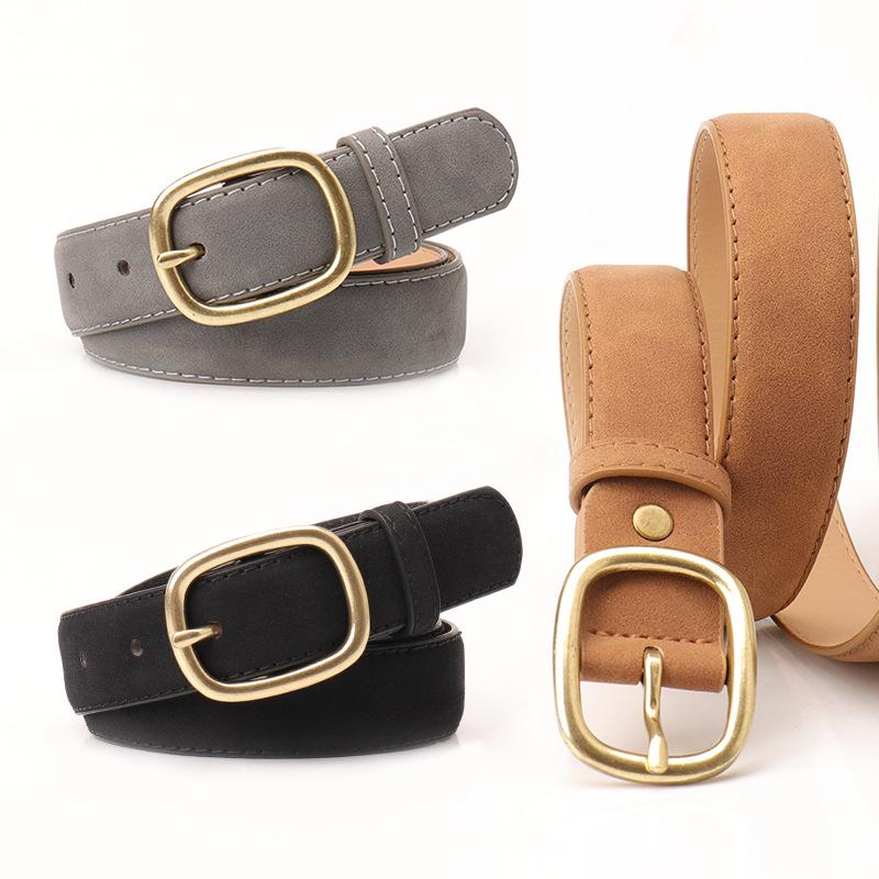 New Fashion Retro Women's Belt Trendy Pin Buckle Belt Women's Versatile Jeans Belt