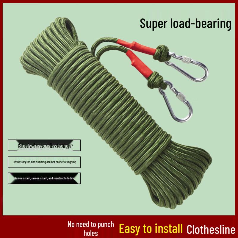 Churong Steel Core Nylon Rescue Rope with Double Hooks