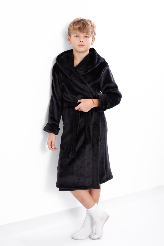 Boys’ Wrap Robe – Plush Fabric & Free Movement Fit, Demi-season 6390-034-4 HC