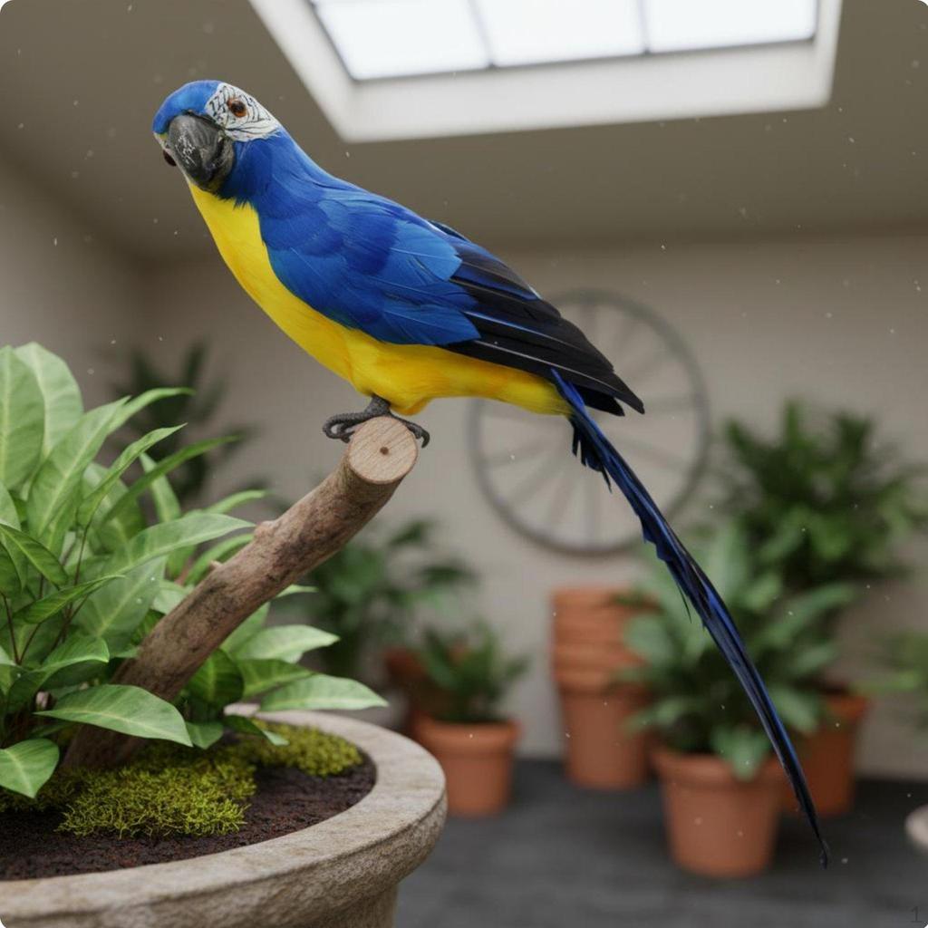 Tropical Bird Model Bright Colors Easy to Mount for Floral Arrangements