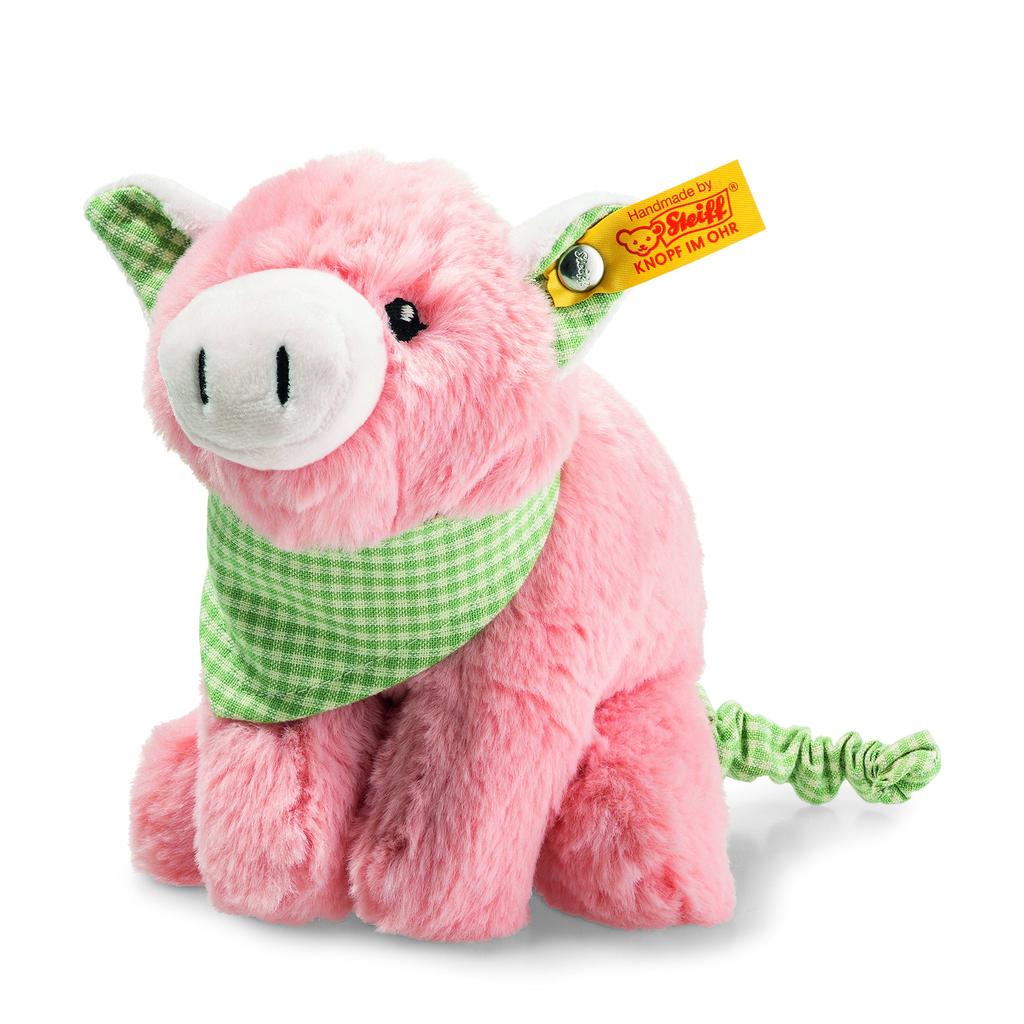 Steiff Happy Farm Piggilee Pink Pull-Tail Pig,