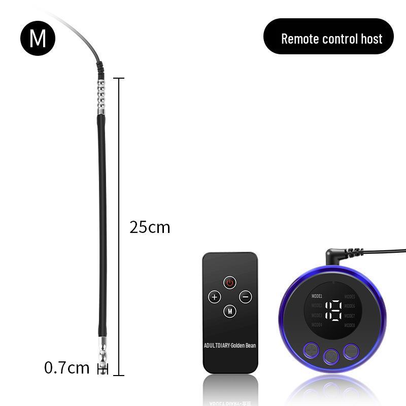 Vibrating Silicone Urethral Plug - Eye-Shaped, Wearable for Men