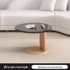 Nordic Minimalist Round Tempered Glass Coffee Table for Living Room - Elegant Light Luxury Italian Style for Small Apartments